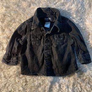 OSHKOSH B'GOSH DENIM SHIRT 6 MONTHS INFANT BABY